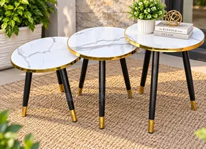 Premium Modern 3-in-1 Marble Executive Table