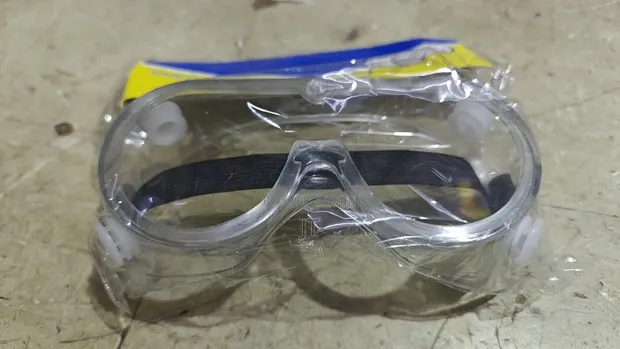 Clear Plastic Protective Safety Goggles with Valve - 1
