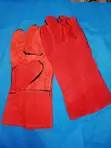 Gloves za Kazi za Ngozi Nzito - Nyekundu - 1