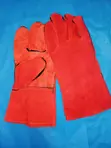 Gloves za Kazi za Ngozi Nzito - Nyekundu - 2