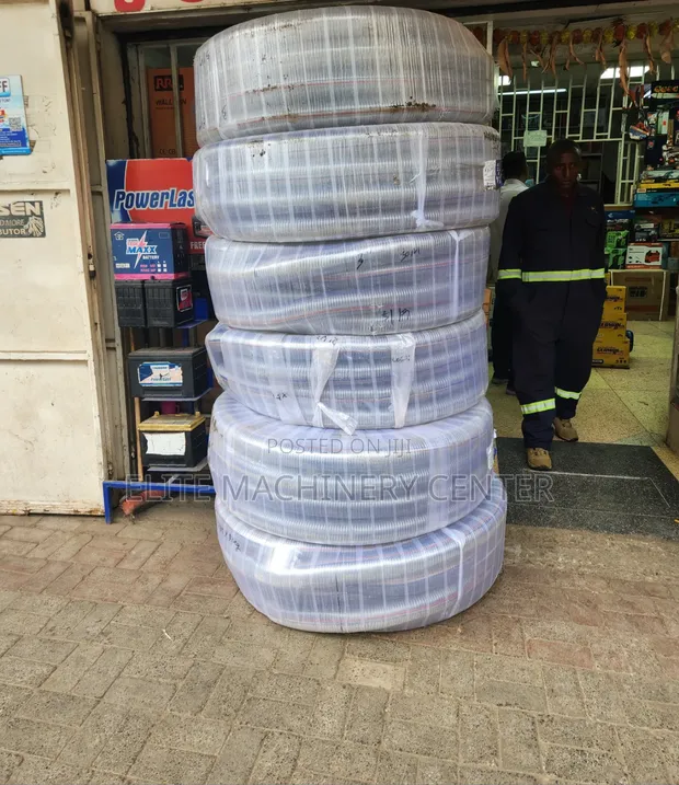 3" Clear PVC Suction Hose with Steel Wire Reinforcement - 1