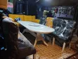 Seti ya Meza ya Kulia Chakula Nyeupe na Kijivu ya Viti 6 - 2