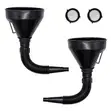 Rollinson Black Flexible Funnel with Filter - 4