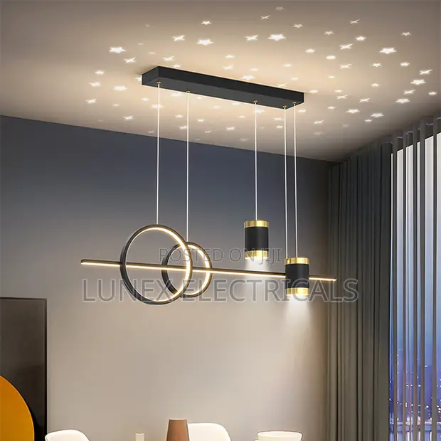 Modern Black LED Ceiling Chandelier Pendant Light - 1