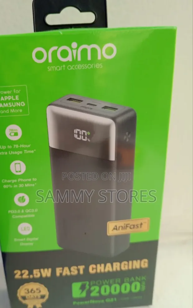 Oraimo PowerNova Q21 20000mAh Power Bank PD3.0 QC3.0 - 1