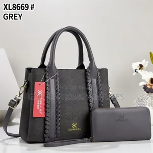 Women's Leather Handbag and Wallet Set