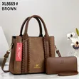 Women's Leather Handbag and Wallet Set - 4