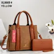 Women's Leather Handbag and Wallet Set - 5