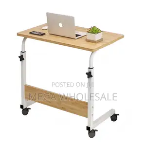 Meza ya Laptop Inayoweza Kurekebishwa Urefu na Magurudumu