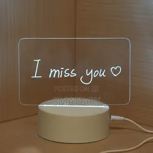 Erasable Writing Acrylic LED Lamp