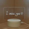 Erasable Writing Acrylic LED Lamp - 1