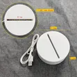 Erasable Writing Acrylic LED Lamp - 3