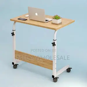 Meza ya Laptop Inayoweza Kurekebishwa Urefu na Magurudumu