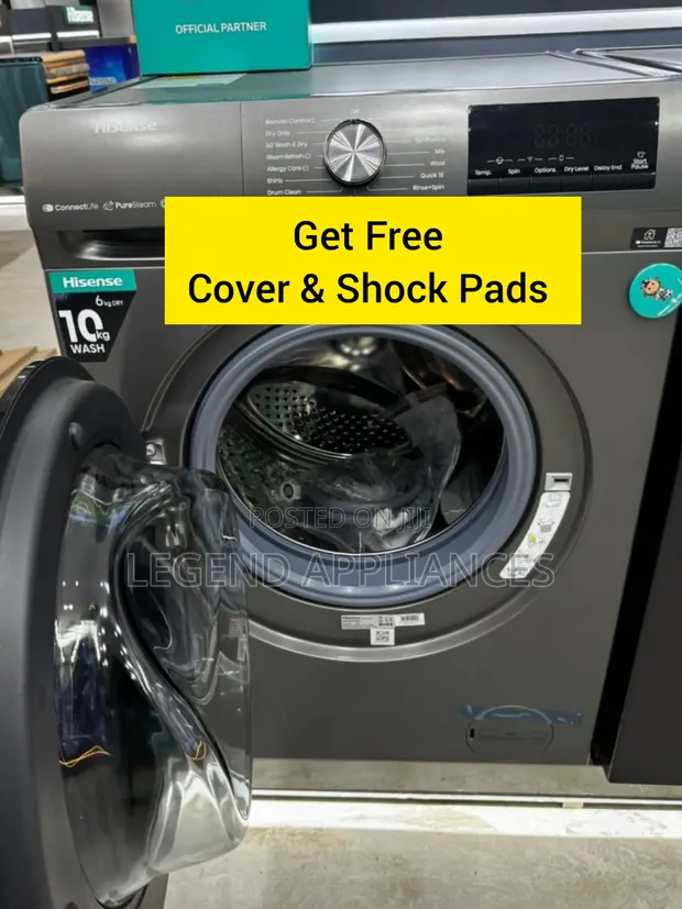 Hisense 10.5/6kg Front Load Washer Dryer Combo - 1
