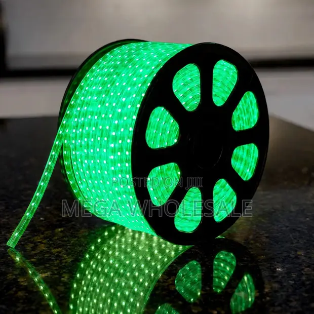 50m Green LED Strip Light - Dimmable - 1