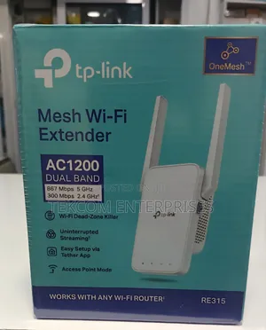 TP-Link RE315 AC1200 Mesh Wi-Fi Range Extender