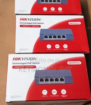 Hikvision 4-Port Gigabit PoE Switch 60W + 1 Uplink