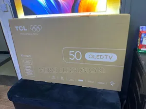 TCL 50 Inch QLED Smart TV yenye Dolby Atmos & Google TV (50T6D)