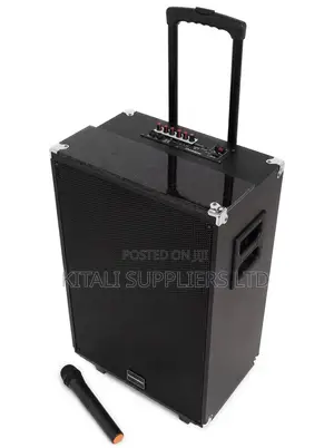 Tagwood LTS-15A 15-Inch Bluetooth Trolley Speaker + Maikrofoni Isiyo na Waya Bure