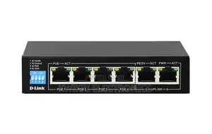 D-Link DGS-F1006P-E 6-Port PoE+ Switch