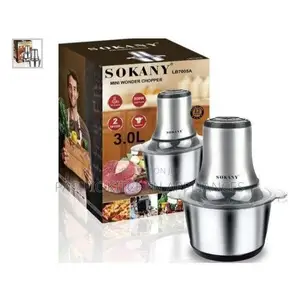 Sokany 3L Stainless Steel Food Chopper & Meat Grinder