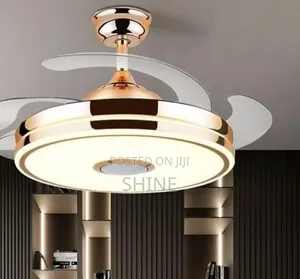 Bluetooth Fan Mwanga wa Dari Chandelier