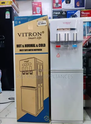 Vitron Water Dispenser 3-Tap - Nyeupe