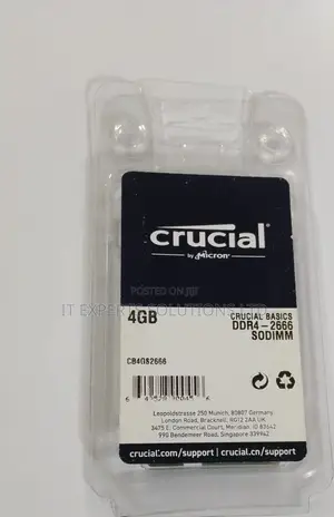 Crucial 4GB DDR4 2666MHz RAM ya Laptop