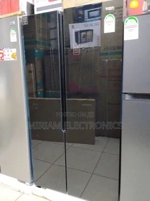 Von 442L Side-by-Side Refrigerator - Black