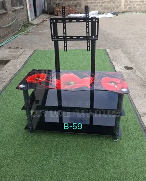Glass TV Stand with Mount