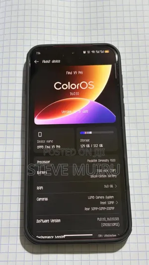 Oppo Find X9 Pro Mpya 512GB Nyekundu