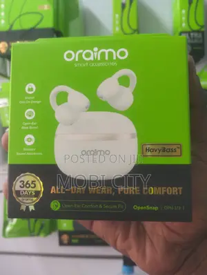 Oraimo OpenSnap OPN-373 Headphones za Wireless - Nyeupe