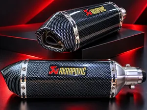 High-Carbon Fiber Motorcycle Muffler with DB Killer