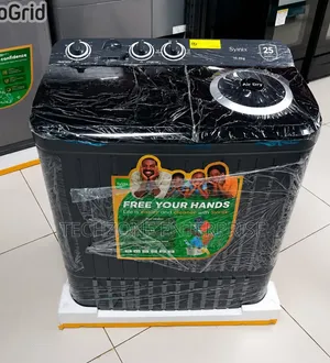 Syinix 10kg Twin Tub Washing Machine Nyeusi