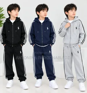 Boys' Cotton Tracksuit Set (6-12 Years)