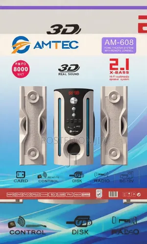 Amtec AM-608 2.1 Multimedia Speaker System