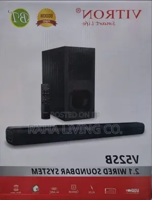 Vitron V52SB 2.1 Soundbar System ya Wired na Subwoofer
