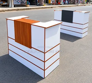 Modern Reception Desk | Stylish Office Counter with Storage