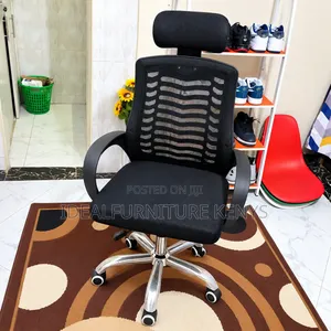 Kiti cha Ofisi cha Mesh chenye Ergonomic na Headrest