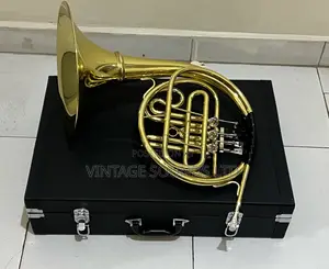 Professional Gold-Toned Bb Student French Horn with Case