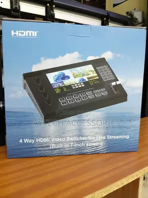 4-Channel HDMI Live Streaming Video Switcher yenye Skrini ya Inchi 5