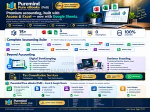 Programu ya Uhasibu Iliyotengenezwa Maalum (Google Sheets/Excel)
