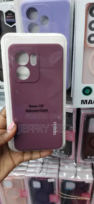 Plum Purple Matte Silicone Case for Oppo Reno 13F