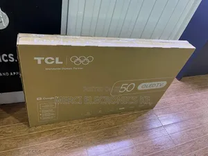 TCL 50 Inch 4K QLED Smart TV yenye Dolby Atmos & Google TV