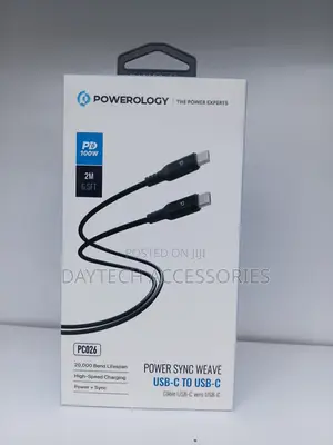 Powerology Power Sync USB-C to USB-C PD 100W Cable