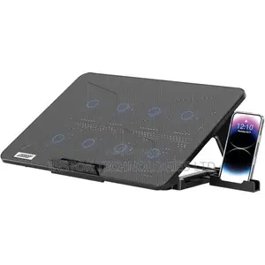 Porodo Gaming Laptop Cooling Stand yenye Feni 8 na Slot ya Simu