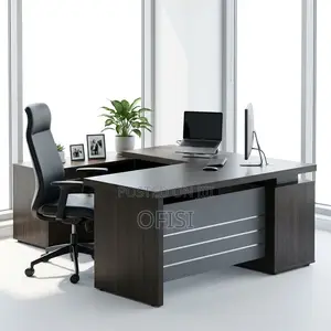 160cm L-Shaped Executive Office Desk with Drawers