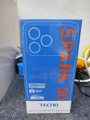 Tecno Spark 50 Mpya 128GB Nyeusi