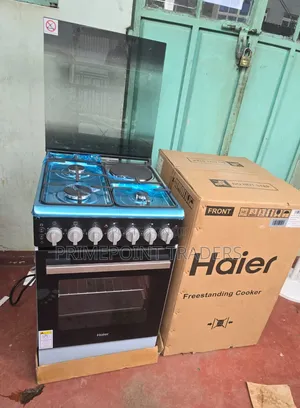 Haier 50x60 Cooker ya Mseto - 3 Gas + 1 Umeme na Oven