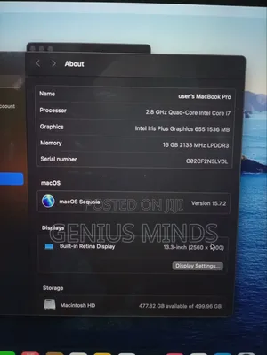 Apple MacBook Pro 2019 16" Intel Core i9 16GB RAM 512GB SSD